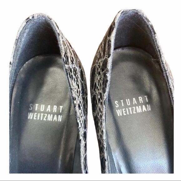 HOST PICK - Stuart Weitzman Python Embossed Leather Heels - Picture 6 of 10